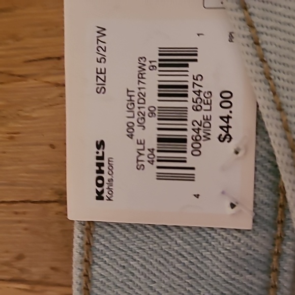 SO BRAND WOMENS JUNIOR SIZE WIDE LEG SUPER HIGH RISE RELAXED JEANS SIZE 5/27W - Picture 7 of 13